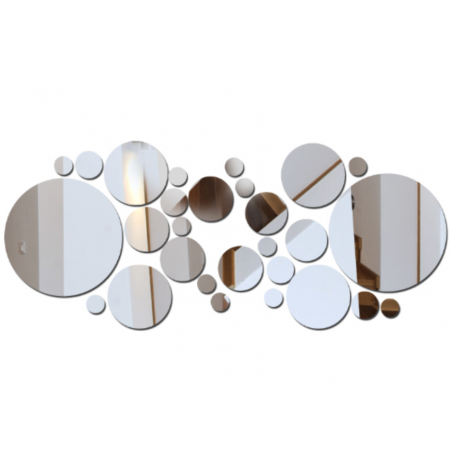 Lustra dekoracyjne. Naklejki lustrzane na ścianę, jako obraz lub dekoracja, naklejka akrylowa 3D