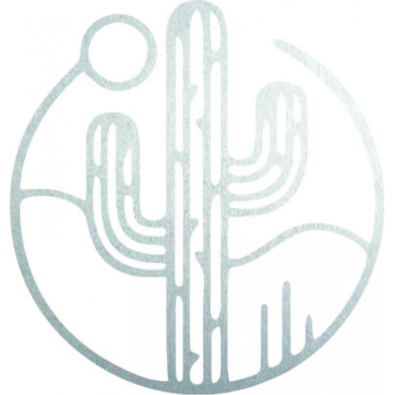 Drewniany obraz ścienny przedstawiający kaktusa...