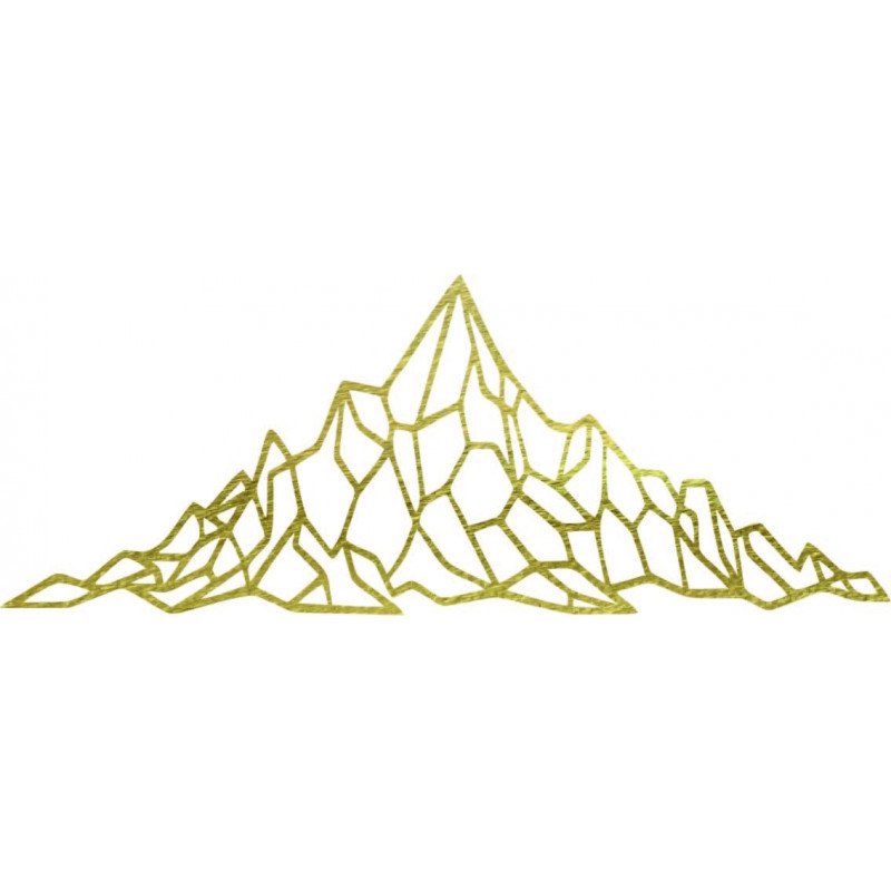 Wielokątny dekor ścienny skaliste wzgórze - AKVOYD