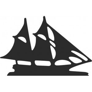 Żaglówka na ścianę - Dekoracja dla miłośników wody - MARINER 2