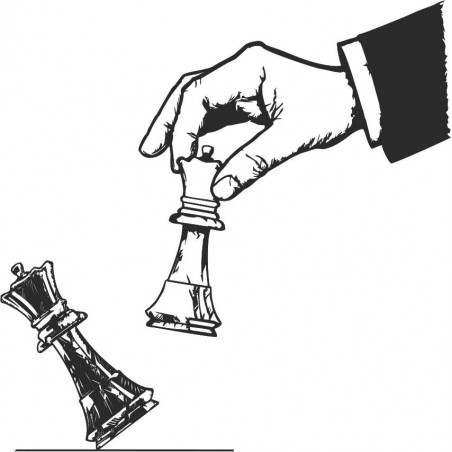 Eleganckie dwuczęściowe malowanie szachownicy - SZACHMAT | SENTOP