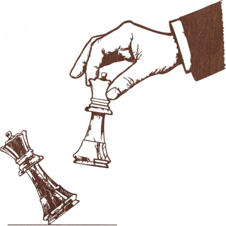 Eleganckie dwuczęściowe malowanie szachownicy - SZACHMAT | SENTOP