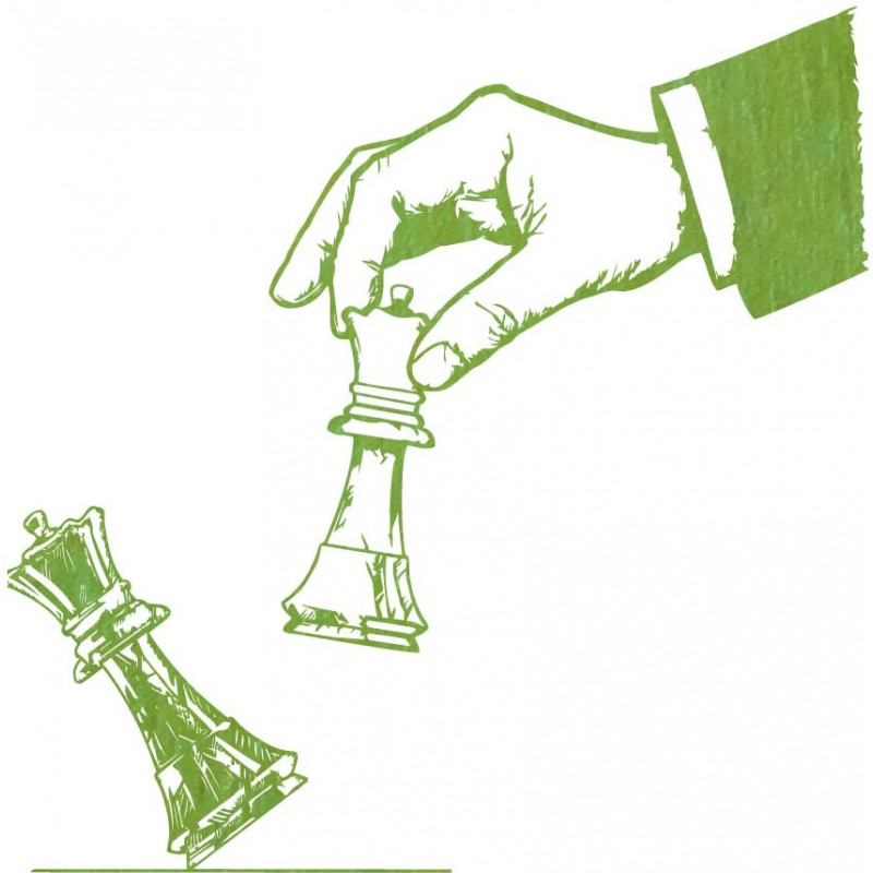 Eleganckie dwuczęściowe malowanie szachownicy -...