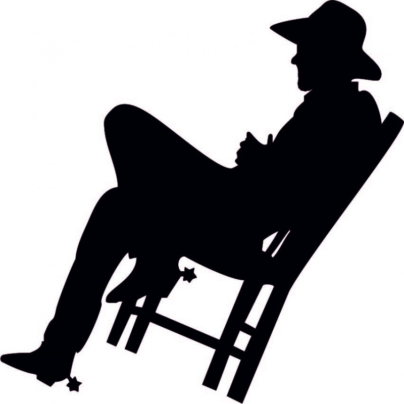 Elegancki drewniany obrazek na ścianę - KOWBOJ...