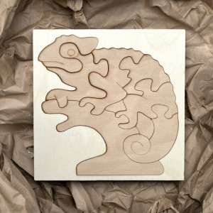 Dwukolorowa drewniana wkładka montessori dla dzieci -... 2