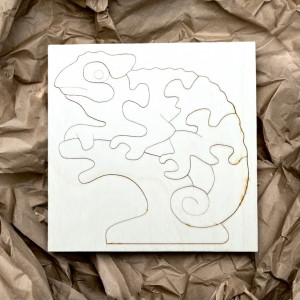 Drewniana wkładka montessori dla dzieci - KAMELEON | SENTOP 2