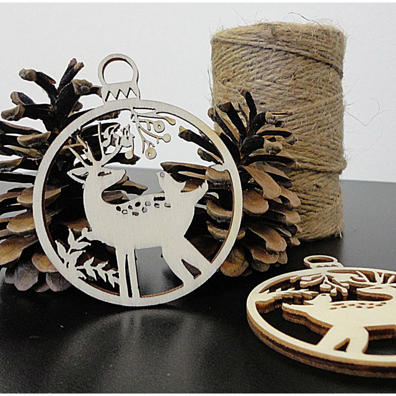 Ozdoba świąteczna Jeleń z drewna, wymiary:...