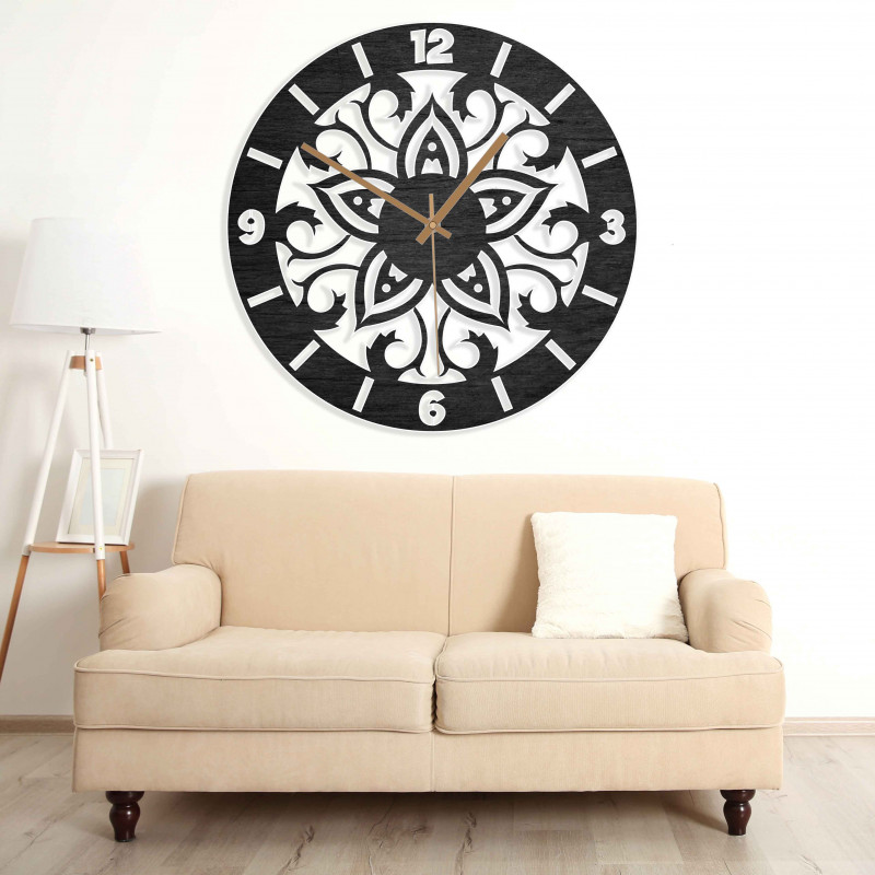 Drewniane zegary - naturalne i kolorowe ozdoby | SENTOP PR0441