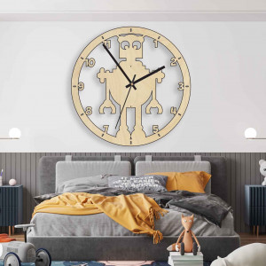 Zegar ścienny dla dzieci robot - MELVAR 2