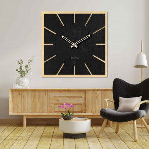 Drewniany zegar ścienny z płyty HDF KLON - do 50 x 50 cm... 2