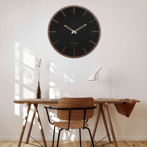 Drewniany zegar ścienny - Sentop | HDFK026 | orzech wenge 2