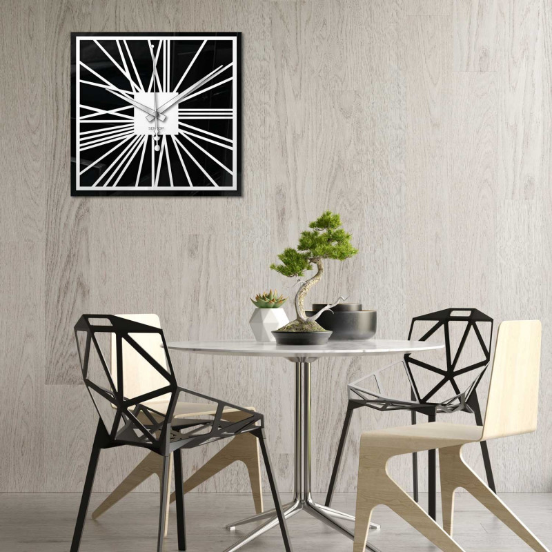 Zegar ścienny z lustrem z pleksiglasu –...