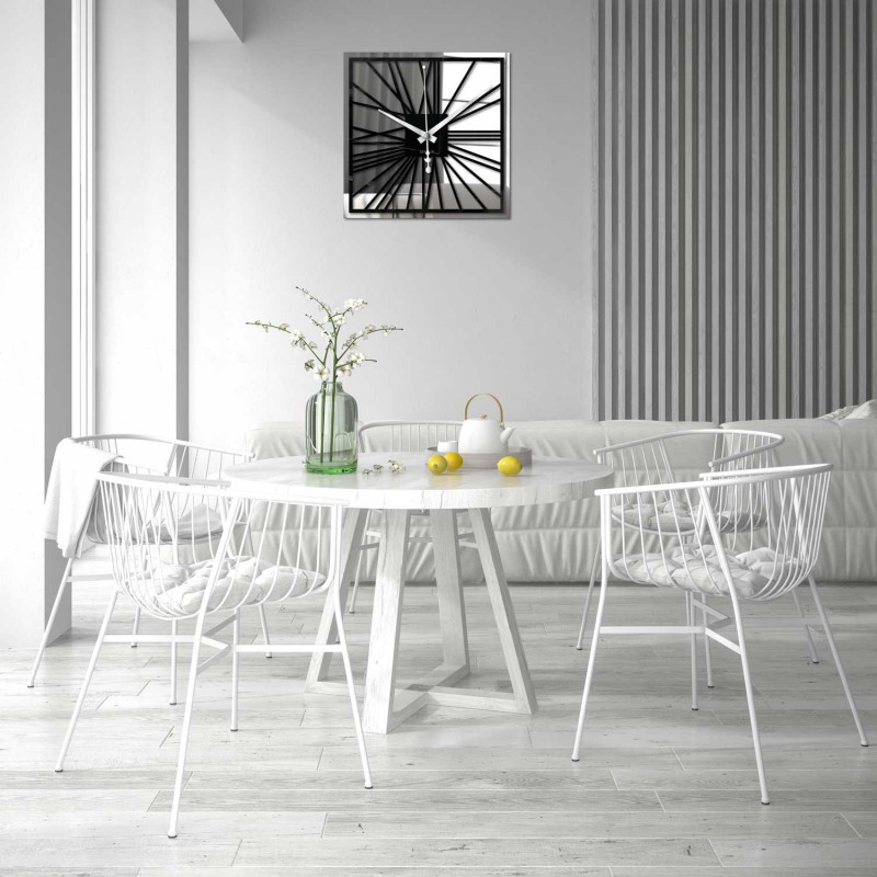 Zegar ścienny z pleksi