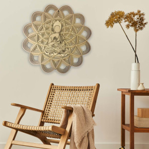 Obraz 3D na ścianie - Sentop | Mandala Budda | 90x90 cm z... 2