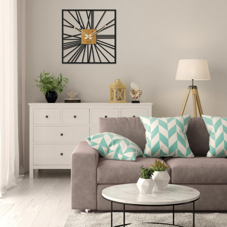 Drewniany zegar ścienny - Sentop | HDFK038 | dąb