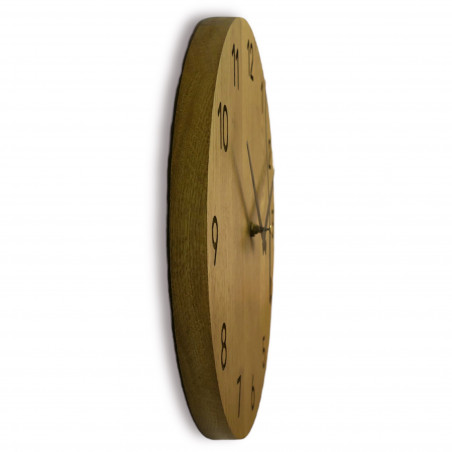Zegar ścienny dębowy, nowoczesny minimalistyczny design, cicha praca Zegar ścienny dębowy, nowoczesny minimalistyczny design, cicha praca
