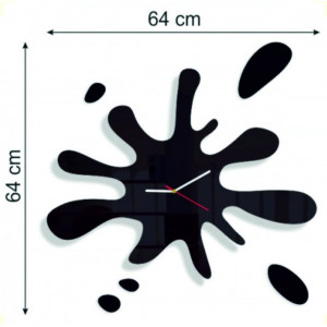 Wymiary zegara ściennego X-momo. Designerski zegar ścienny wykonany z PMMA 2