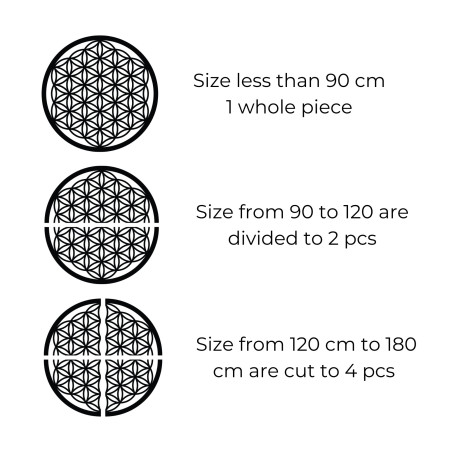 Drewniana mandala na ścianę Kwiat Życia - PERTON