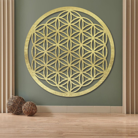 Drewniana dekoracja ścienna Kwiat Życia, mandala o świętej geometrii. Drewniana dekoracja ścienna Kwiat Życia, mandala o świętej geometrii.