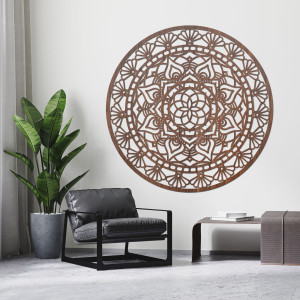 Drewniana mandala - kwiat życia 2