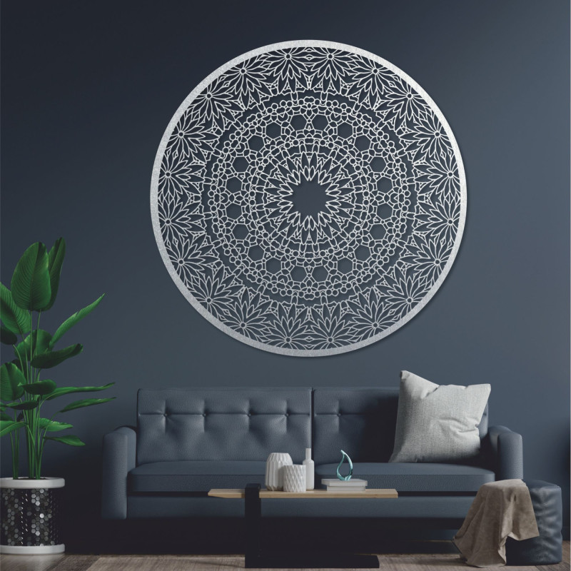 Luksusowa drewniana mandala na ścianę dla harmonijnego wnętrza