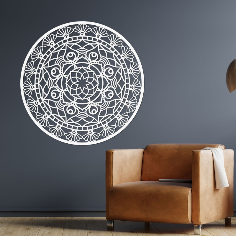 Rzeźbiona nowoczesna mandala kwiat życia - ZIBEZI