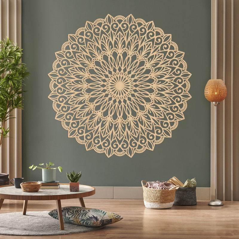 Drewniana mandala na ścianę – idealny obraz harmonii w przestrzeni