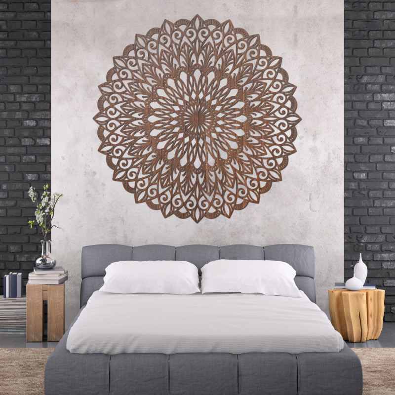 Drewniana mandala na ścianę – idealny obraz harmonii w przestrzeni