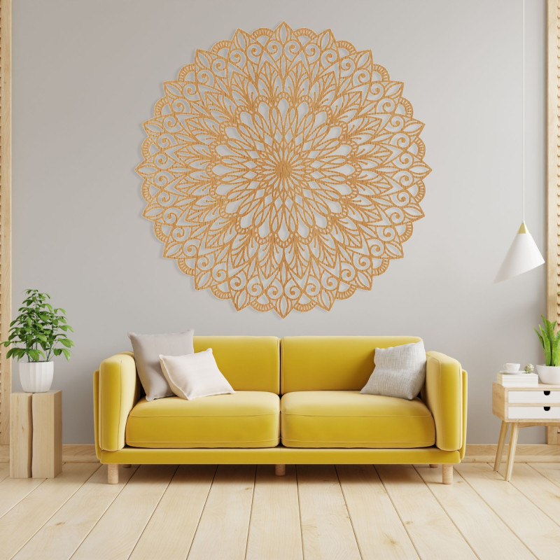 Drewniana mandala na ścianę – idealny obraz harmonii w przestrzeni