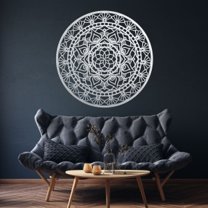 Drewniana mandala na ścianę - Aura Design