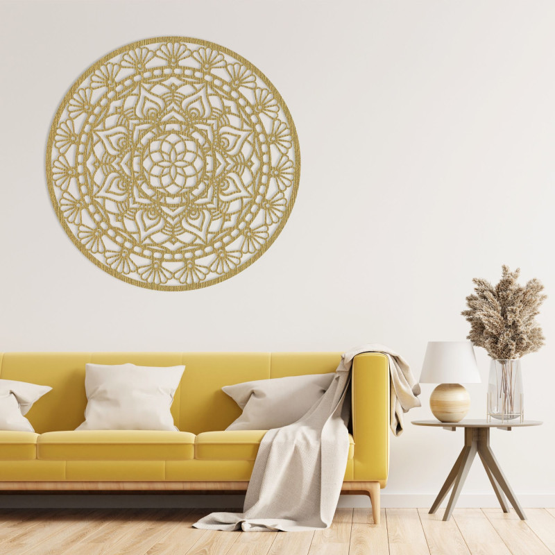 Drewniana mandala na ścianę - Aura Design