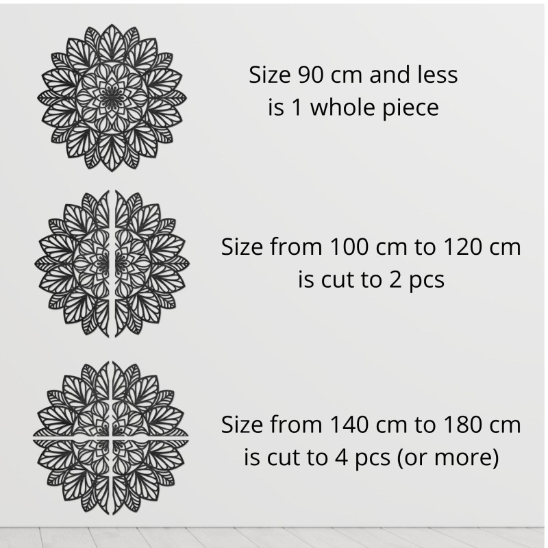Drewniana mandala na ścianę, dekoracja drewniana