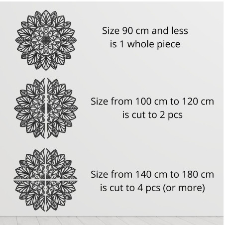 Drewniana mandala na ścianę, dekoracja drewniana