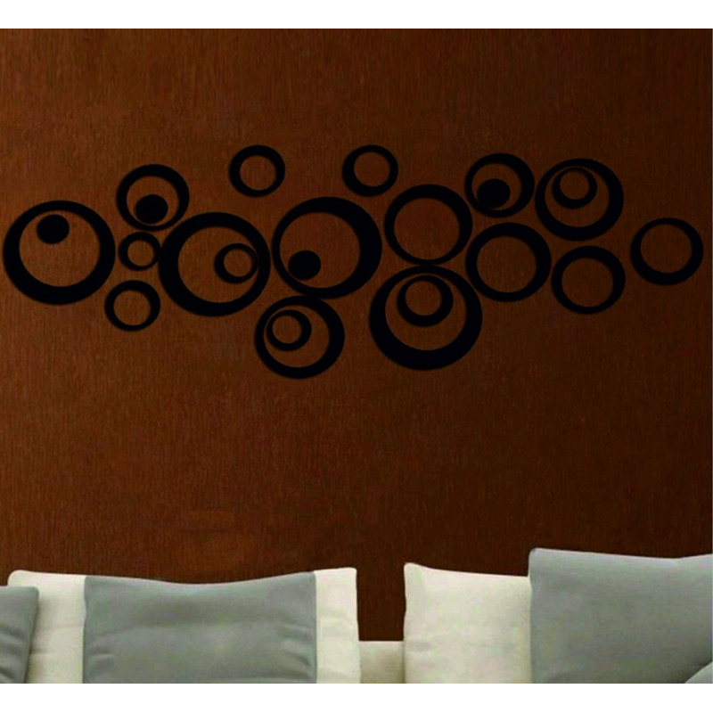 Lustra dekoracyjne. Naklejki lustro na ścianie jak obraz lub dekoracji, naklejki 3D akrylowe