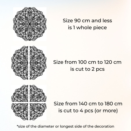 Drewniana mandala na ścianę: geometryczna dekoracja kwiatowa