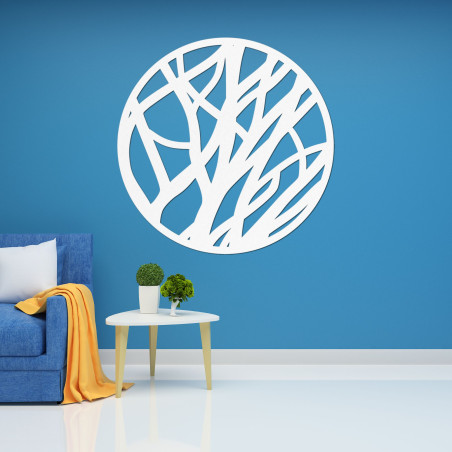 Elegancka drewniana dekoracja z organicznym wzorem, która nada Twojemu domowi niepowtarzalny wygląd.