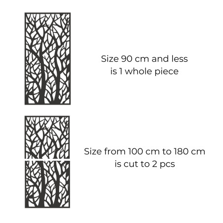 Panel dekoracyjny przedstawiający leśne sylwetki - MONY
