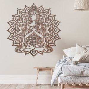 Drewniana dekoracja ścienna mandala - SERENITAS 2