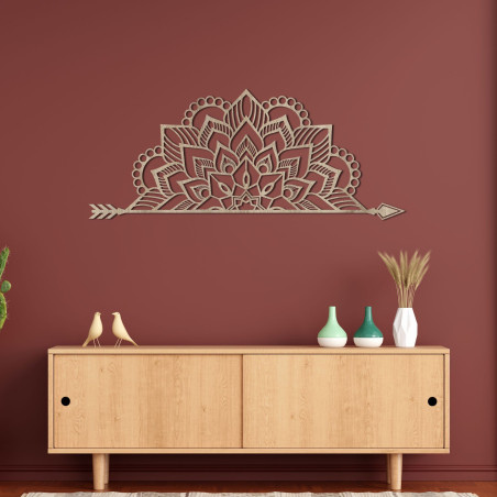 Mandala na ścianie z drewna | ARONV