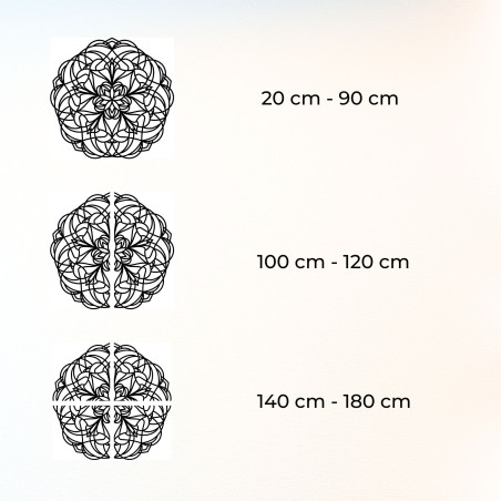 Oryginalna drewniana mandala do stylowej dekoracji domu