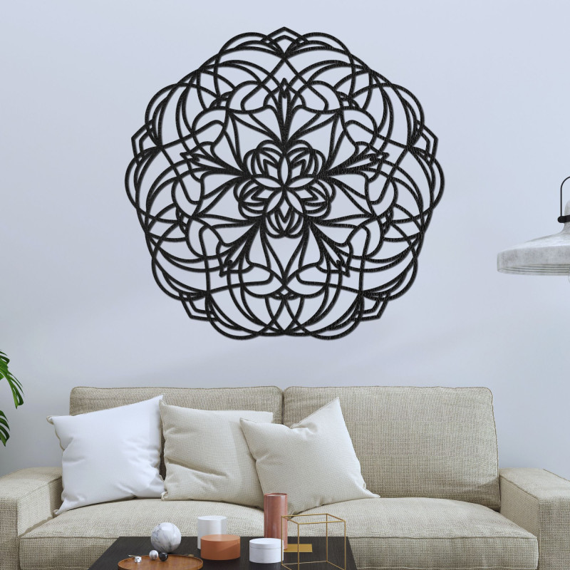 Drewniana mandala na ścianę – Nowoczesna dekoracja ścienna