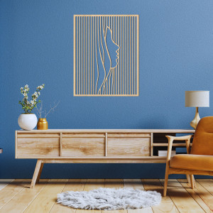 Designerska drewniana dekoracja iluzji twarzy - FACIEI