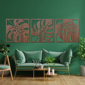 Naturalna dekoracja ścienna monstera - SELERE 2