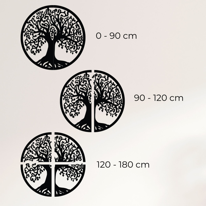 Rzeźbiony drewniany obraz ścienny drzewo życia...