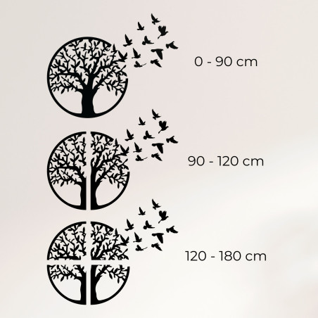 Drewniana dekoracja ścienna Drzewo życia: rustykalny panel dekoracyjny do domu