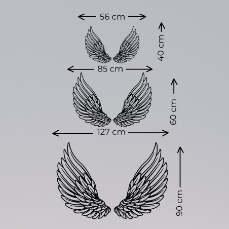 Ta drewniana dekoracja ścienna w kształcie anielskich skrzydeł symbolizuje wolność, ochronę i lekkość.