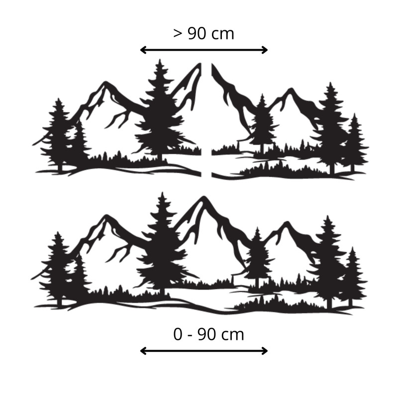 Drewniany obraz ścienny z motywem gór i lasów wprowadzi do Twojego domu atmosferę dzikiej natury.