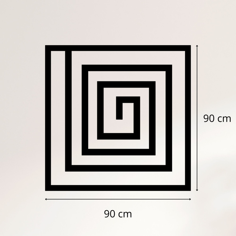 Drewniana spiralna dekoracja