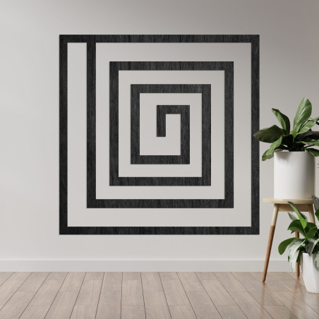 Drewniana spiralna dekoracja