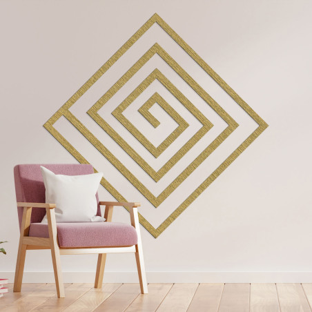 Drewniana spiralna dekoracja